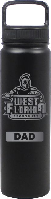 24 oz Matte Black Stainless Steel Water Bottle Dad