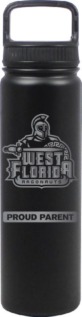 24 oz Matte Black Stainless Steel Water Bottle Proud Parent