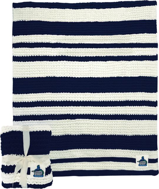 University of West Florida Cable Knit Throw 50x60