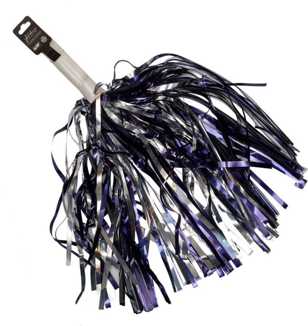 University of West Florida Short Stick Shimmer Pom