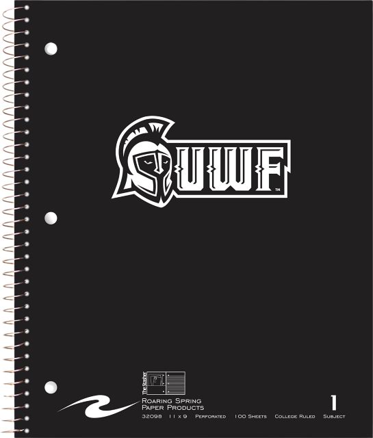 University of West Florida Notebook 100-Sheet