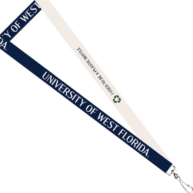 University of West Florida Recycled Lanyard
