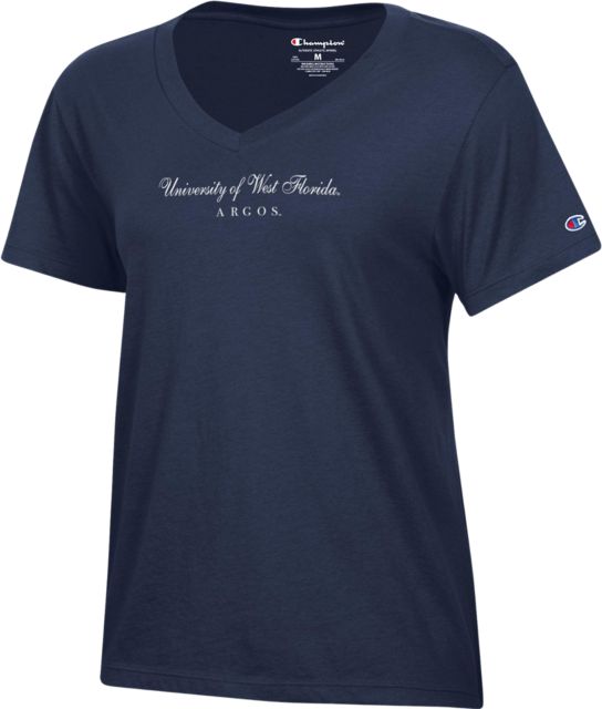 University of West Florida Argonauts Women's V-Neck Short Sleeve T-Shirt