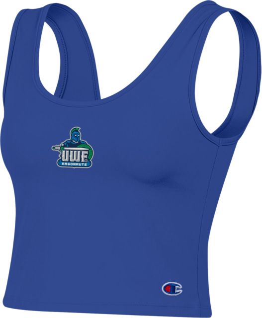 University of West Florida Argonauts Women's Scoop Neck Crop Tank Top
