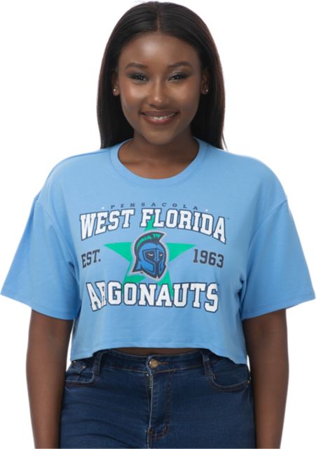 University of West Florida Argonauts Women's Boxy Crop Short Sleeve T-Shirt
