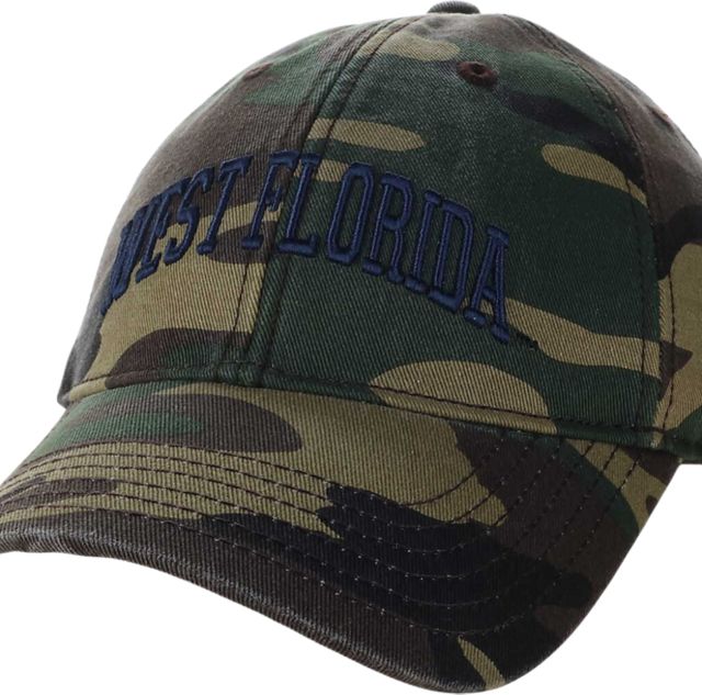 University of West Florida Camo Twill Adjustable Cap
