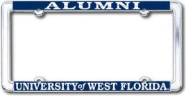 University of West Florida Alumni Chrome License Plate Frame