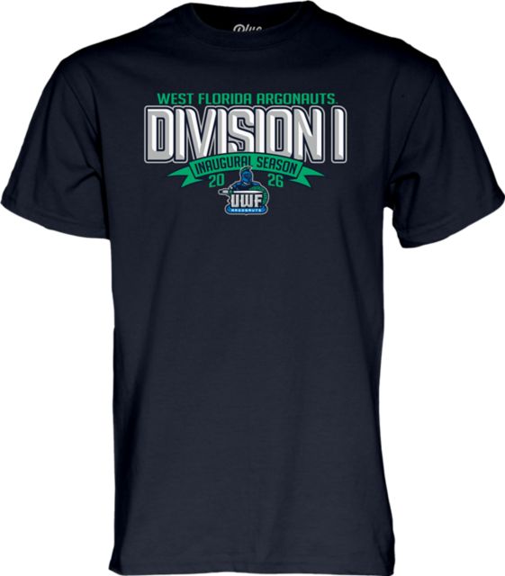 University of West Florida Argonauts Football Inaugural DI Season Short Sleeve T-Shirt