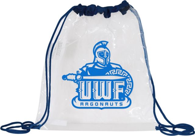 University of West Florida Clear Drawstring Tote
