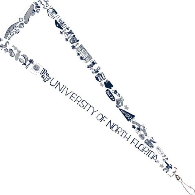University of North Florida Julia Gash 3/4" Lanyard