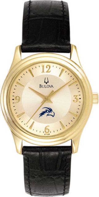 Bulova Ladies' Gold and Leather Watch - ONLINE ONLY