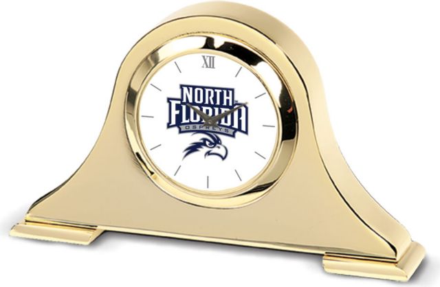 CSI Gold Napoleon Desk Clock With Colored Medallion - ONLINE ONLY