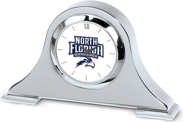 CSI Silver Napoleon Desk Clock With Colored Medallion - ONLINE ONLY