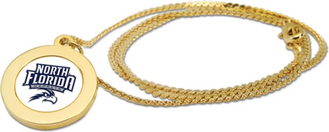 CSI Gold Pendant Necklace With Colored Medallian - ONLINE ONLY