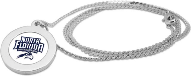 CSI Silver Pendant Necklace With Colored Medallian - ONLINE ONLY
