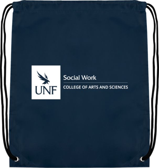 University of North Florida Social Work College of Arts and Sciences Drawstring Backpack