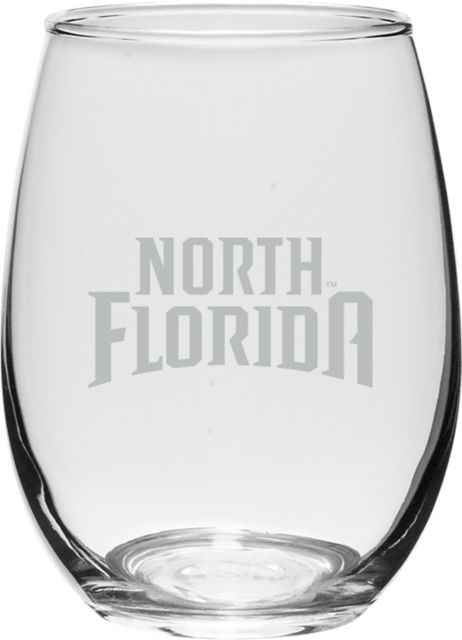University of North Florida 21 oz. Wine Glass