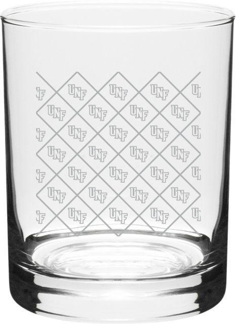 University of North Florida 14 oz. Dof Glass