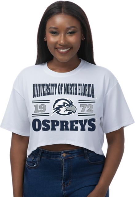 University of North Florida Ospreys Women's Boxy Crop Short Sleeve T-Shirt