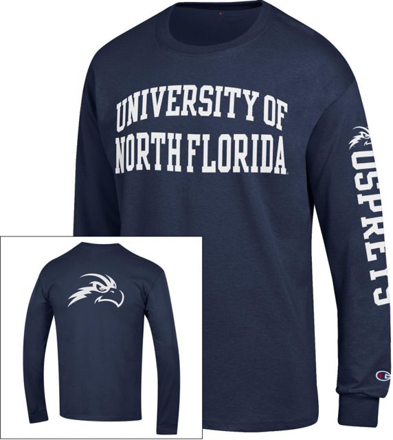 North Florida Fleece Full Zip Jacket UNF Monogram | Follett on Demand | Navy | Small