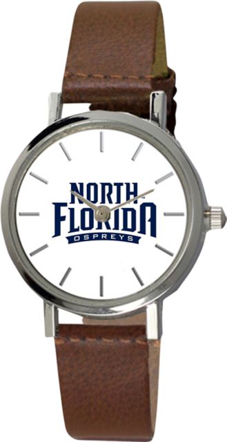 University of North Florida 28 mm Ladies Leather Watch