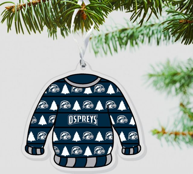University of North Florida Ospreys 3'' x 4'' Etched Ornament