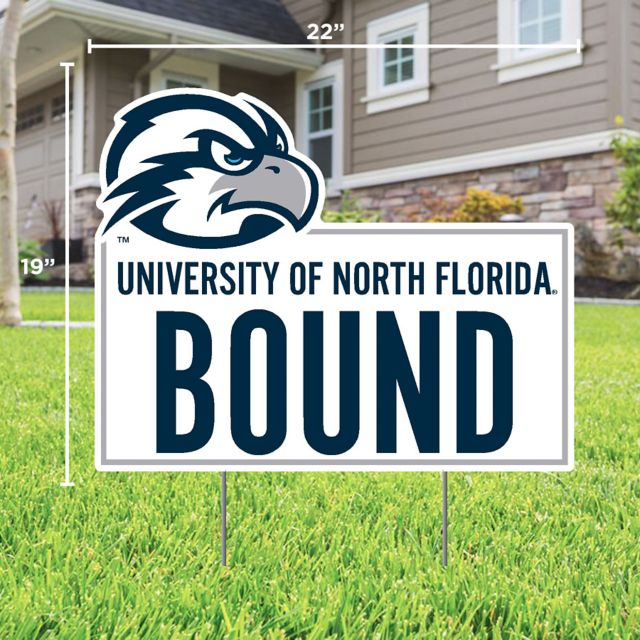 University of North Florida Bound 22" x 19" Lawn Sign