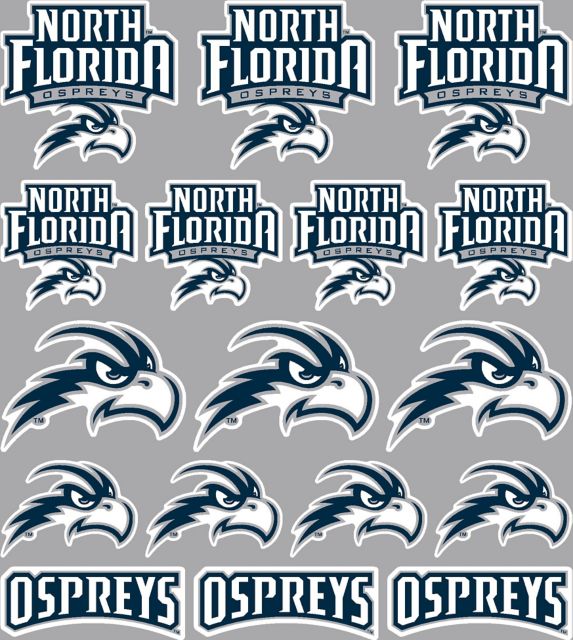 University of North Florida Ospreys Sticker Sheet