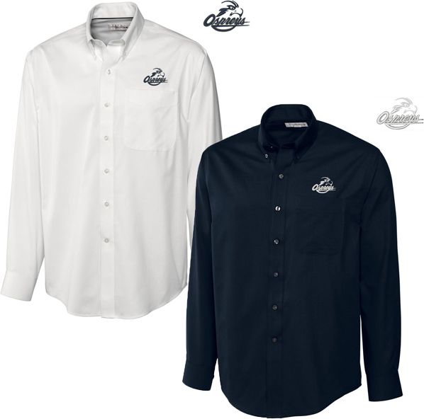 University of North Florida Long Sleeve Epic Easy Care Fine Twill - ONLINE ONLY