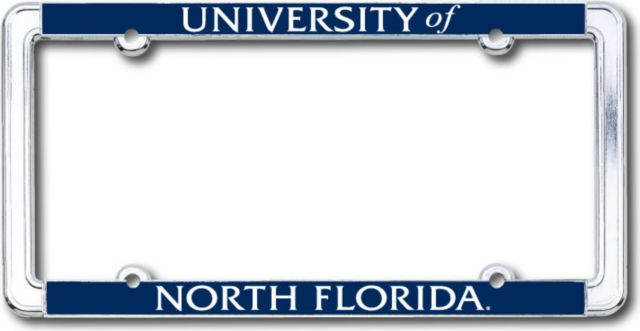 University of North Florida Thin Dome License Plate Frame