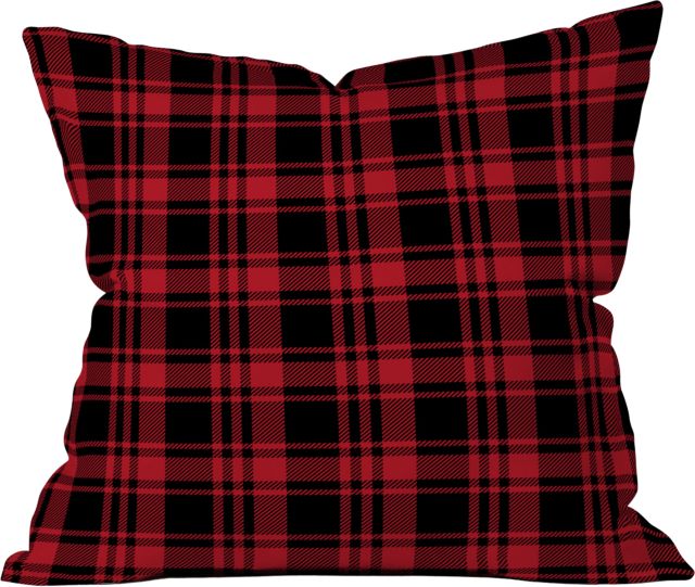 fall plaid by Little Arrow Design Co Indoor Throw Pillow 18" x 18"