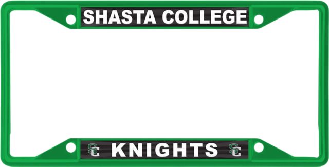 Shasta College Knights License Plate Frame