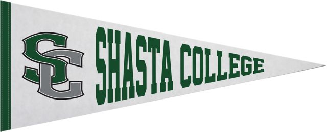 Shasta College 12"X30" Full Color Pennant