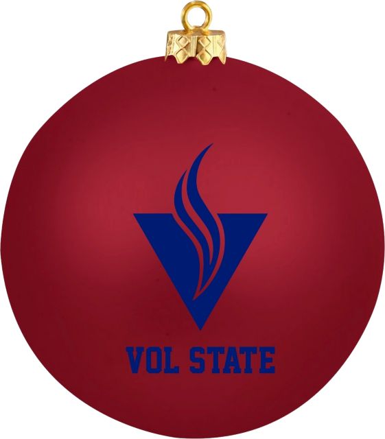 Volunteer State Community College Round Shatterproof Ornament