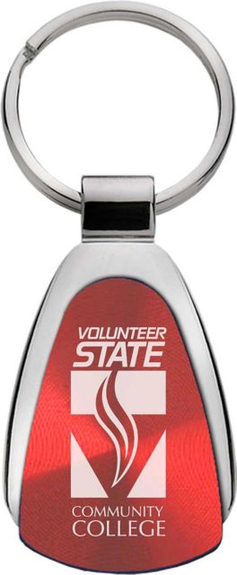 Volunteer State Community College Teardrop Keychain