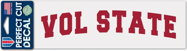 Volunteer State Community College 3'' x 10'' Perfect Cut Decal
