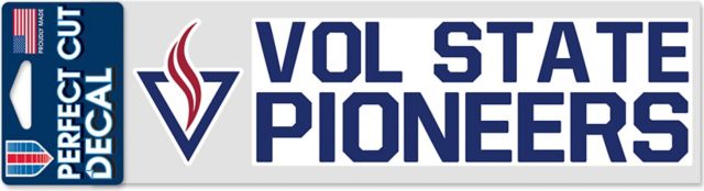 Volunteer State Community College 3'' x 10'' Perfect Cut Decal