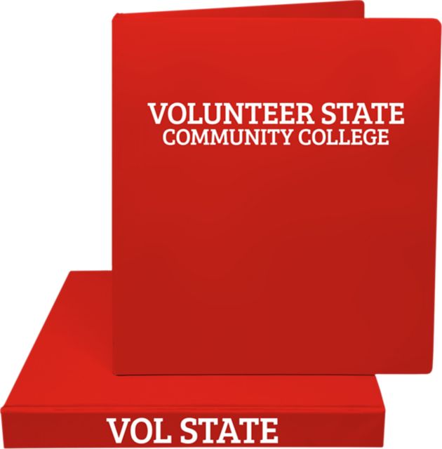 Volunteer State Community College 1'' Vinyl Binder