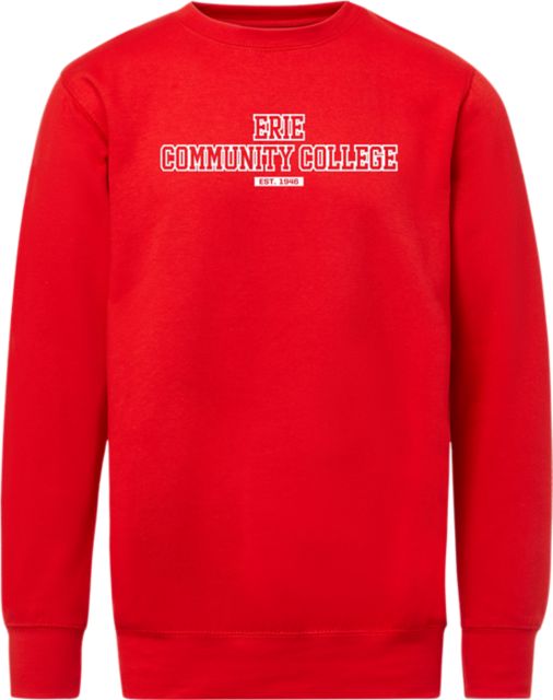 Erie Community College Kats Fleece Crewneck