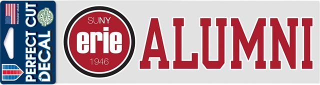 Erie Community College Alumni 3'' x 10'' Perfect Cut Decal
