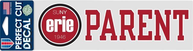 Erie Community College Parent 3'' x 10'' Perfect Cut Decal