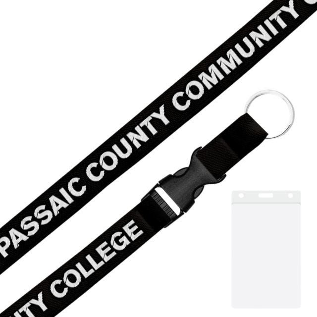 Passaic County Community College 3-4'' Lanyard