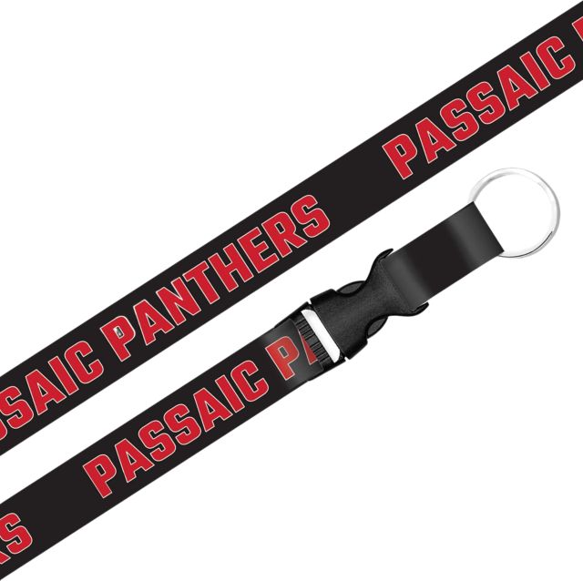 Passaic County Community College Panthers Lanyard with Buckle