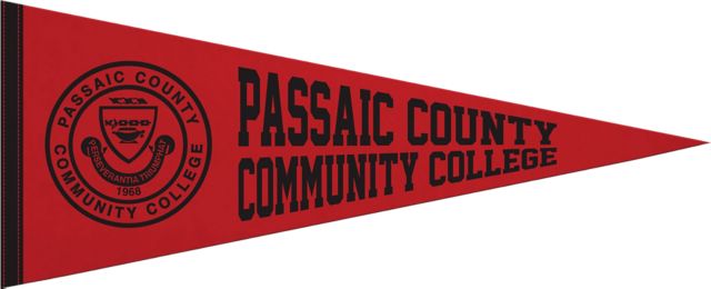 Passaic County Community College 12x30 Pennant