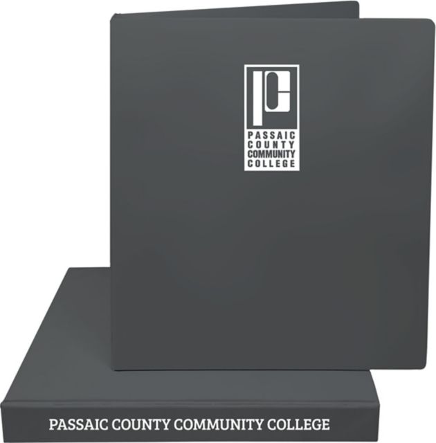 Passaic County Community College 1'' Vinyl Binder