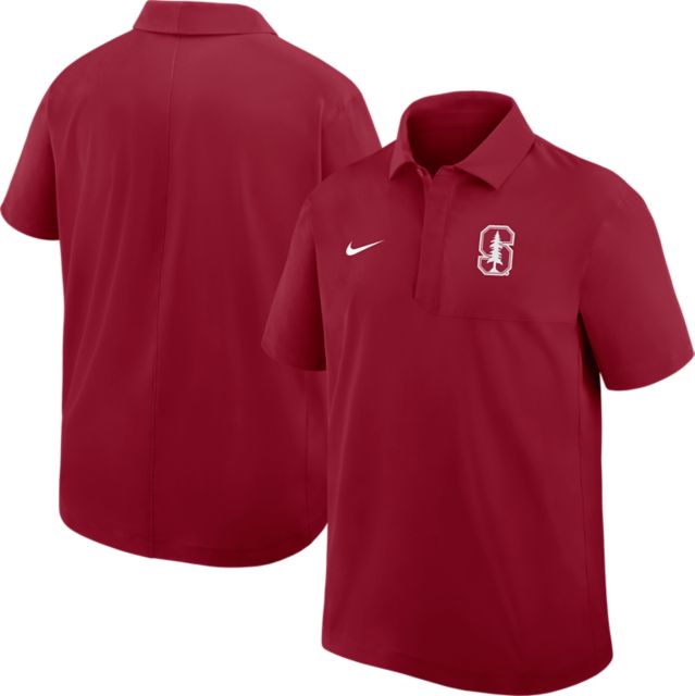 Stanford University Cardinal Dri-Fit Woven Polo