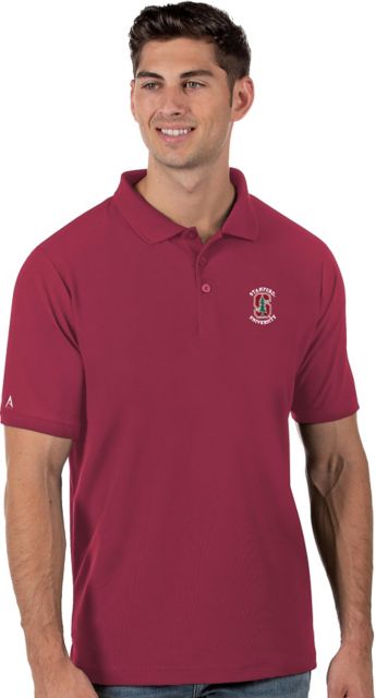 Stanford Cardinal Mens Cardinal Setter Synthetic Poly Polo Shirt