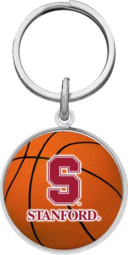Stanford University Basketball Keychain