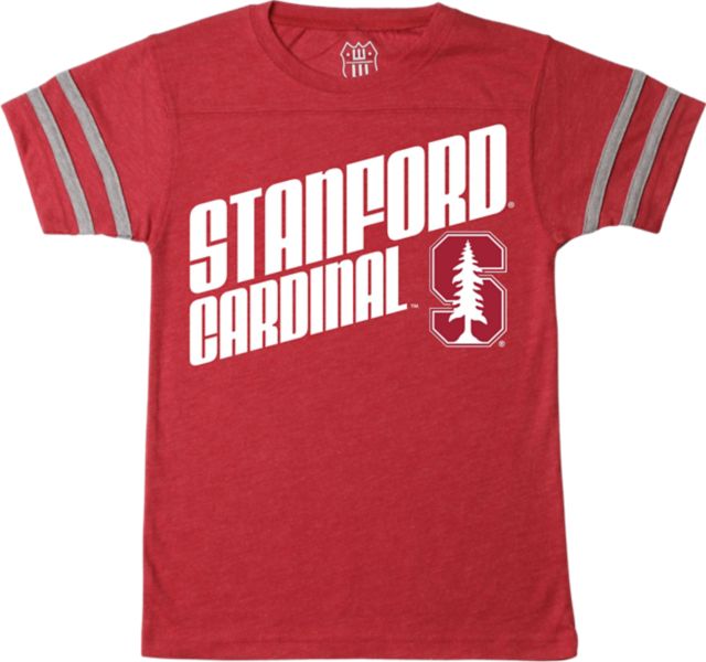 Stanford University Youth Boy's Cardinal Backfield Short Sleeve T-Shirt