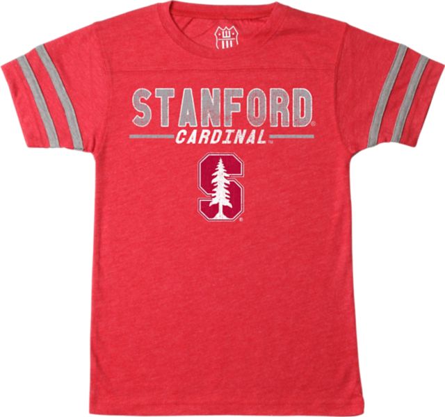 Stanford University Cardinal Youth Backfield Short Sleeve T-Shirt